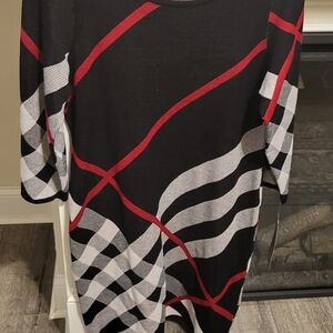 Scarlett Black and Gray Knit Sweater